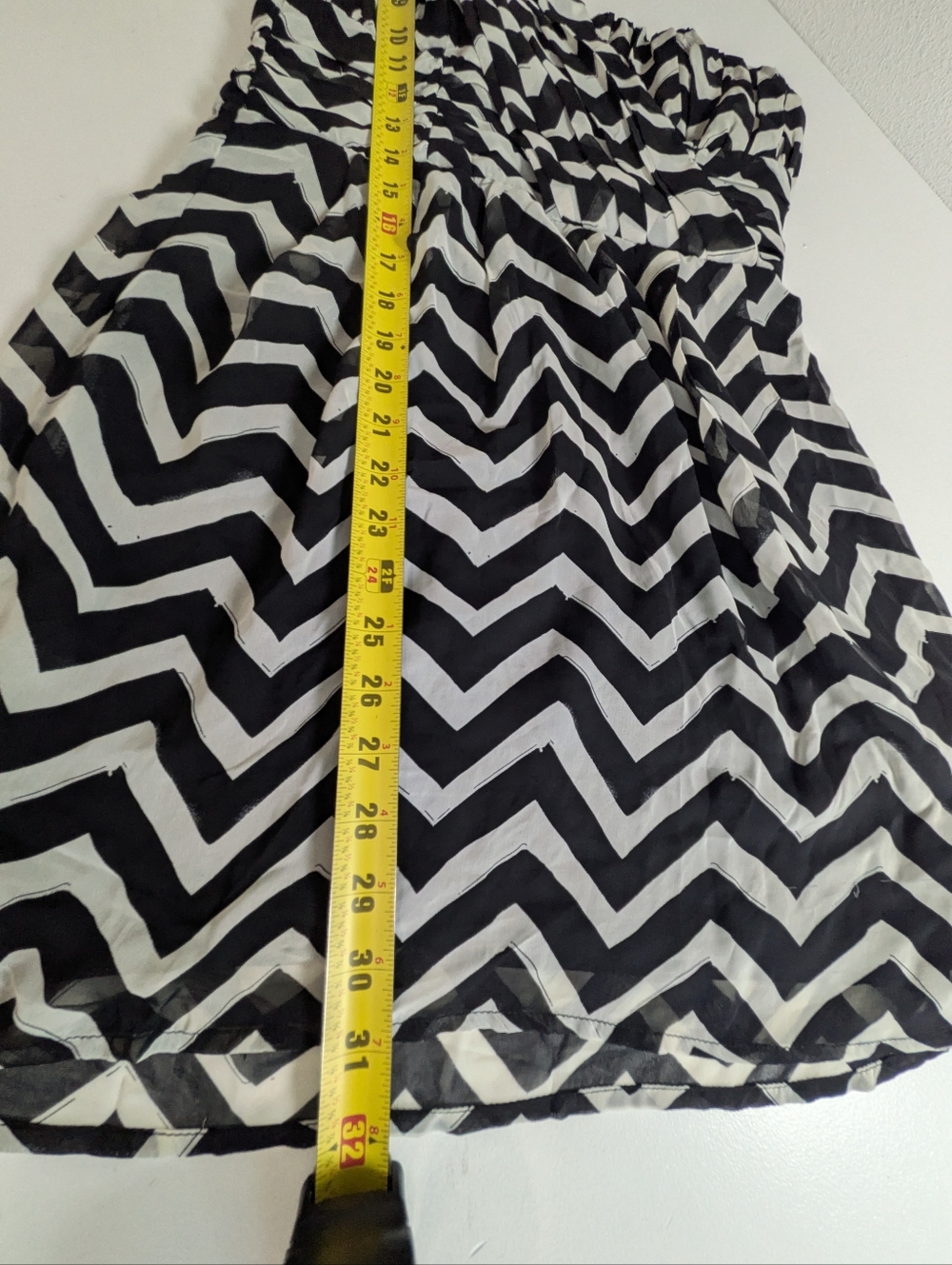 H&M CHEVRON STRIPE ONE-SHOULDER PLEATED Mini Dress New SZ 8 Built-in Bra New - Picture 8 of 12